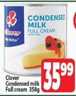 CLOVER Condensed Milk