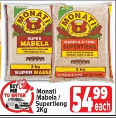 Monati Mabela/Supertieng 2Kg