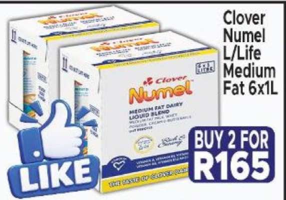 Clover Numel L/Life Medium Fat 6x1L