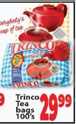 Trinco Tea Bags 100's