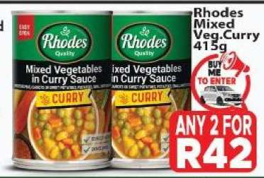 Rhodes Mixed Veg. Curry 415g