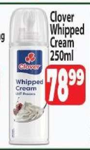 Clover Whipped Cream 250ml