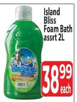 Island Bliss foam bath