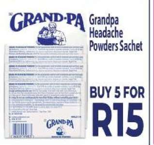 Grandpa Headache Powders Sachet