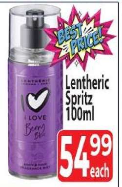 Lentheric Spritz 100ml