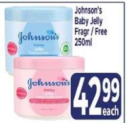 Johnson's Baby Jelly Fragr / Free 250ml