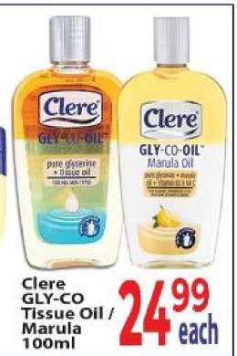 Clere GLY-CO Tissue Oil/Marula