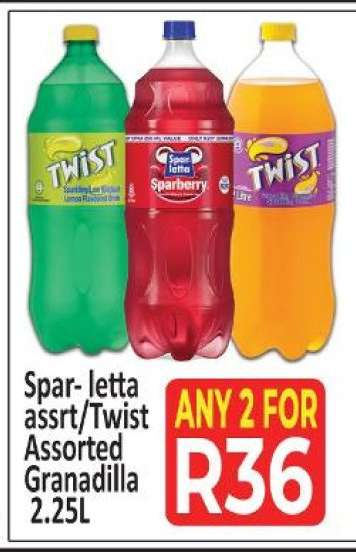 Spar-letta assrt/Twist Assorted Granadilla