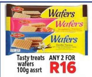 Tasty treats wafers