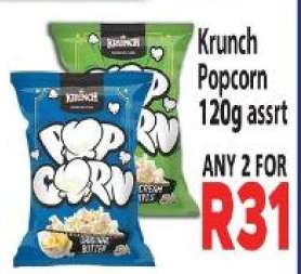 Krunch Popcorn 120g assrt