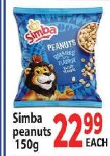 Simba peanuts 150g