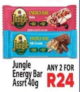 Jungle Energy Bar Assrt 40g