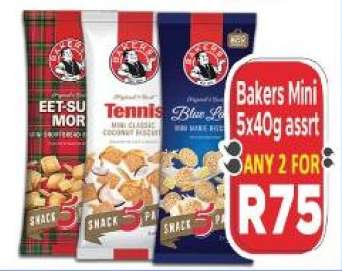 BAKERS Mini 5x40g Assrt