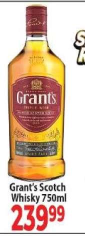 Grant's Scotch Whisky 750ml