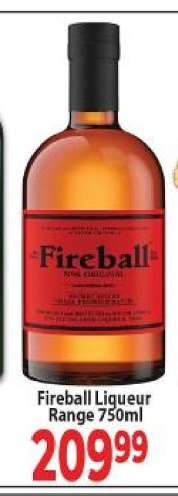 Fireball Liqueur Range 750ml