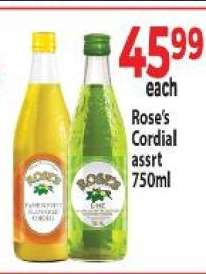 Rose's Cordial