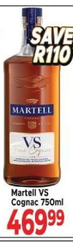 Martell VS Cognac 750ml