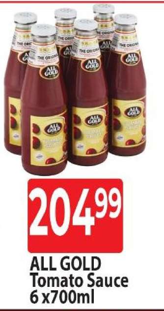 ALL GOLD Tomato Sauce