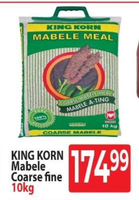 KING KORN Mabele Coarse fine 10kg