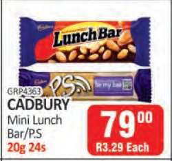 CADBURY Mini Lunch Bar/P.S