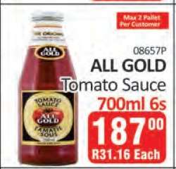 ALL GOLD Tomato Sauce