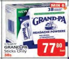 GRAND-PA Sticks Only 38s