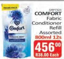 COMFORT Fabric Conditioner Refill Assorted