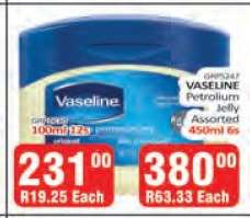 Vaseline Petroleum Jelly Assorted