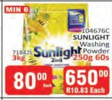 SUNLIGHT WASHING POWDER
