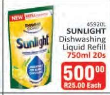 SUNLIGHT Dishwashing Liquid Refill