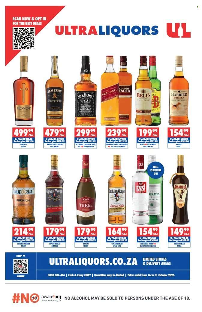Ultra Liquors catalogue  - 16/10/2026 - 31/10/2026.
