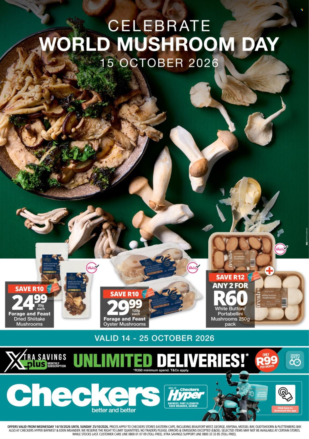 Checkers specials - 14/10/2026 - 25/10/2026. Page 1