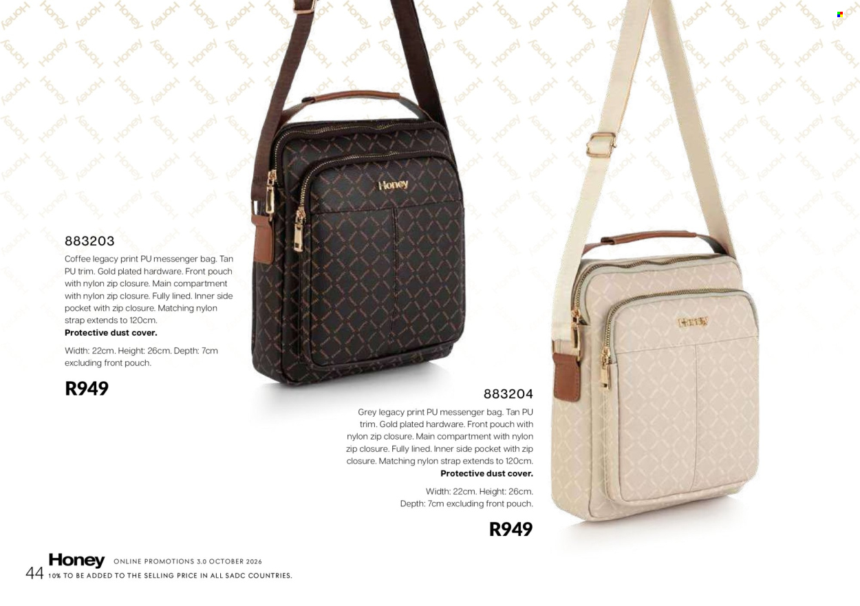 Honey specials. Page 46
