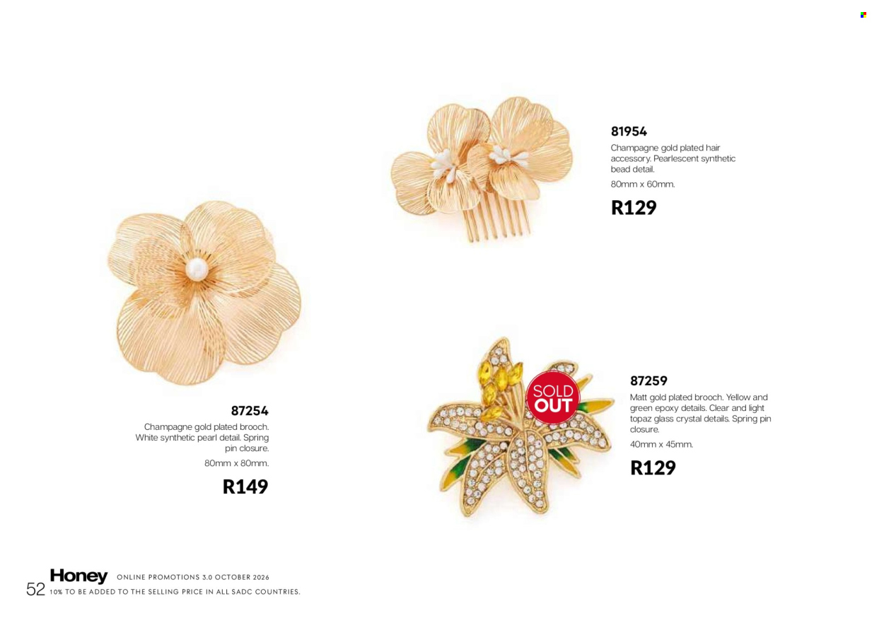 Honey specials. Page 54
