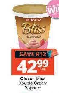 Clover Bliss Double Cream Yoghurt