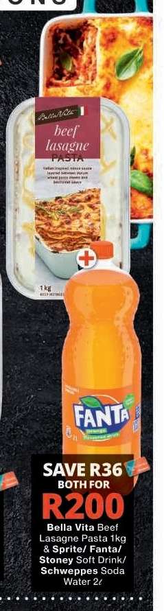 Bella Vita Beef Lasagne & Fanta