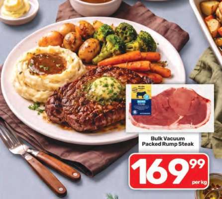 Bulk Vacuum Packed Rump Steak