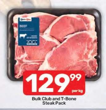 Bulk Club and T-Bone Steak Pack
