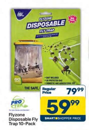 Flyzone Disposable Fly Trap 10-Pack