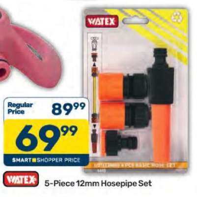 Watex 5-Piece 12mm Hosepipe Set