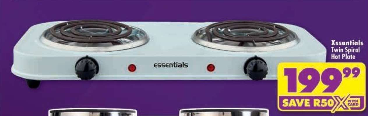 Xssentials Twin Spiral Hot Plate