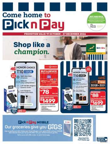 Pick n Pay catalogue  - 19/10/2026 - 27/12/2026.