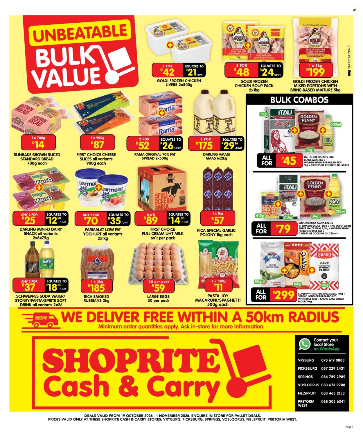 Shoprite specials - 19/10/2026 - 01/11/2026. Page 1
