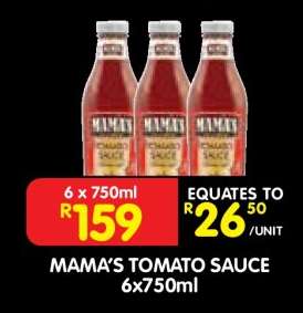 MAMA'S TOMATO SAUCE 6x750ml