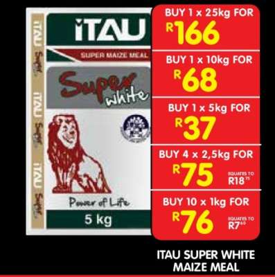 ITAU SUPER WHITE MAIZE MEAL