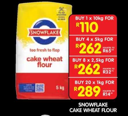 SNOWFLAKE CAKE WHEAT FLOUR