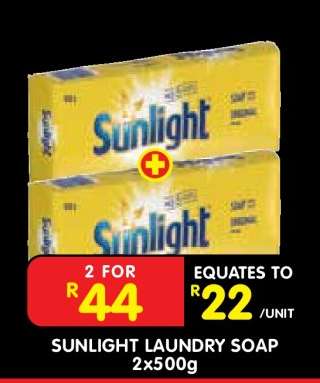 SUNLIGHT LAUNDRY SOAP 2x500g