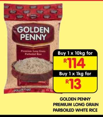 GOLDEN PENNY PREMIUM LONG GRAIN PARBOILED WHITE RICE