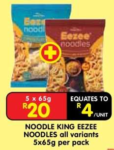 NOODLE KING EEZEE NOODLES all variants