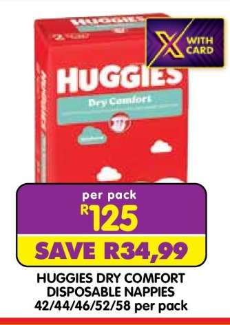 Huggies Dry Comfort Disposable Nappies
